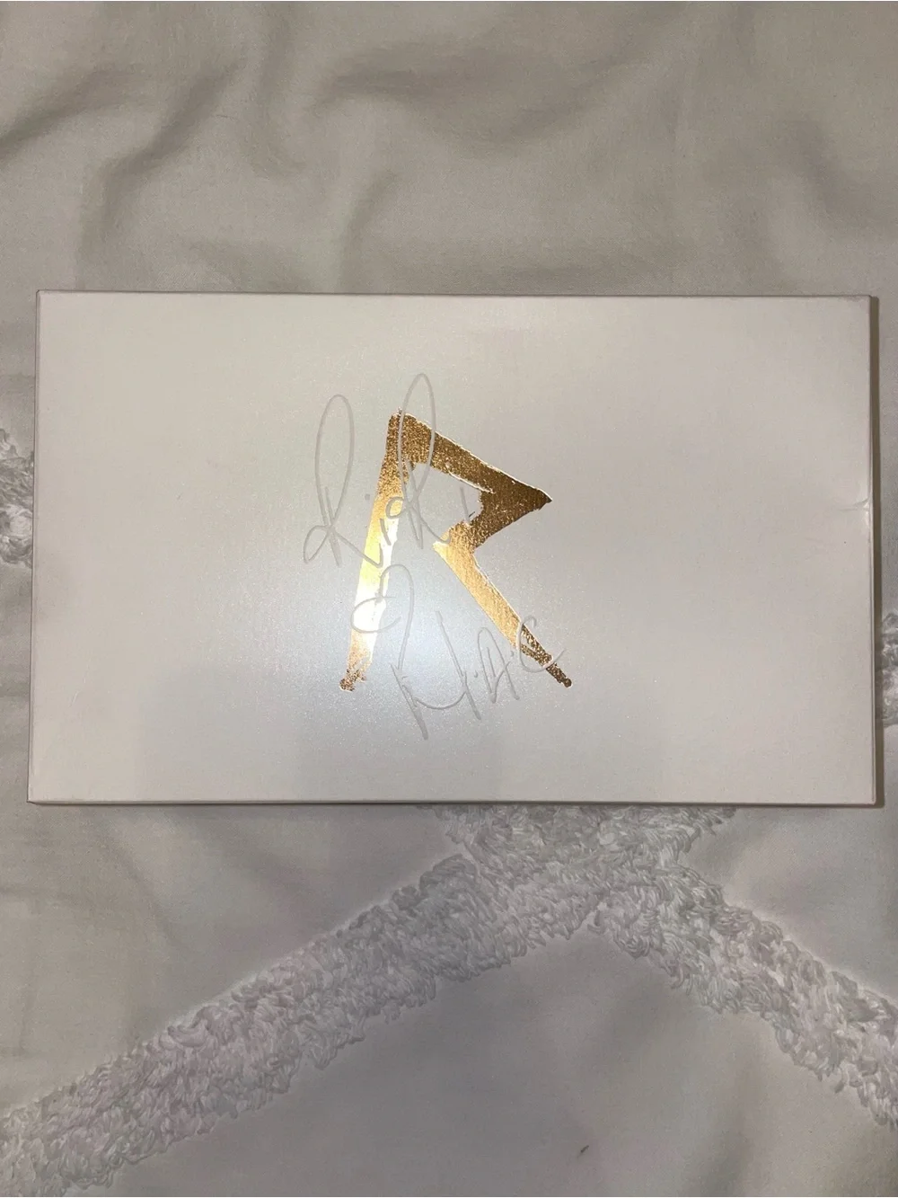 Rihanna MAC Quilted Metallic Rose Gold Cosmetic Pouch